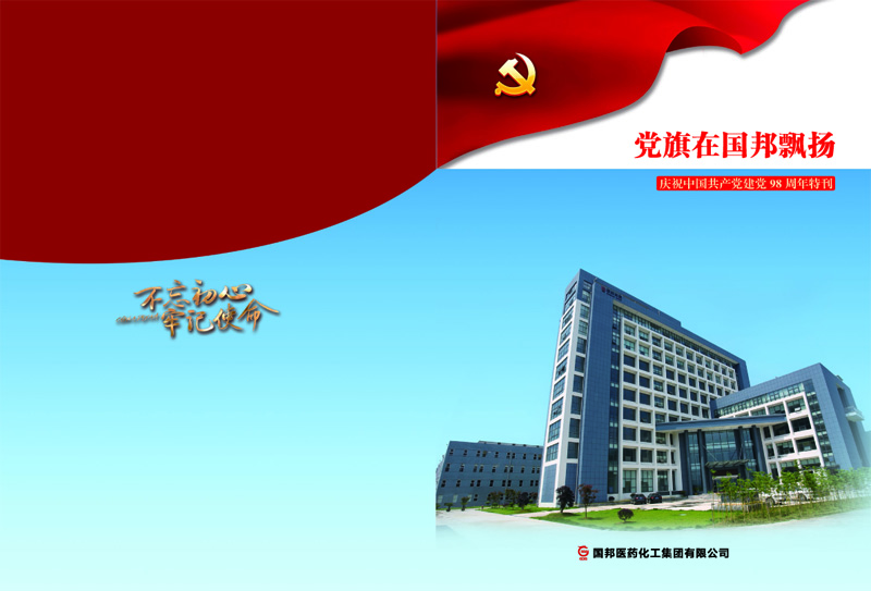 党旗在伟易博飘扬